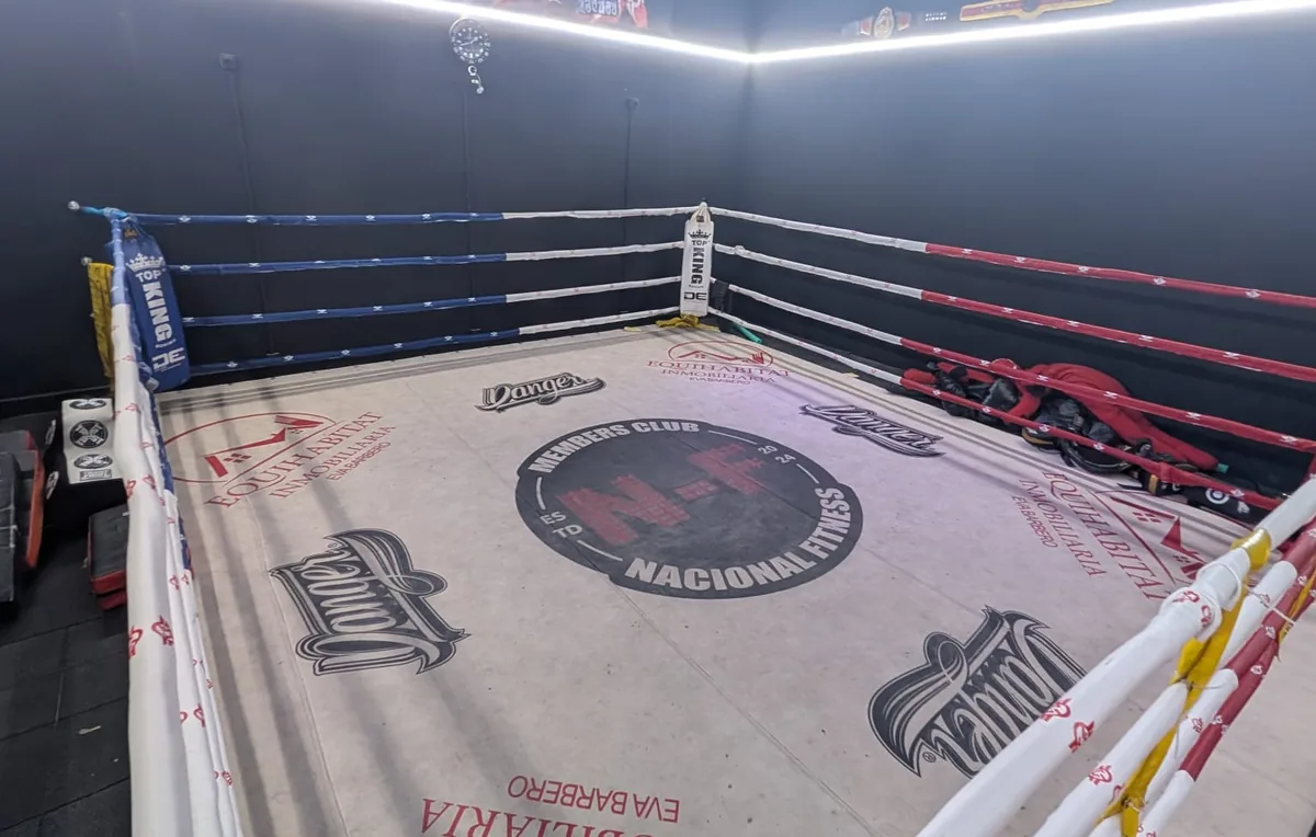 Ring de boxeo de Nacional Fitness Lleida